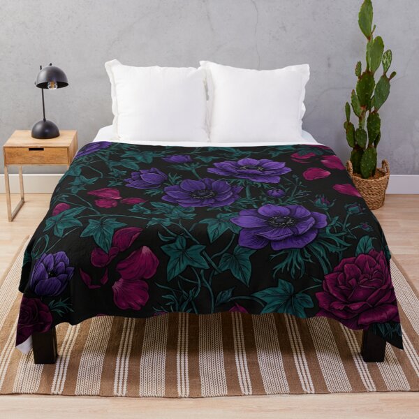 Item preview, Dark Purple Floral Botanical Seamless Pattern designed and sold by Owcomm.