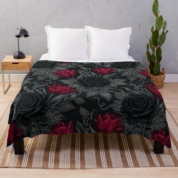 Item preview, Dark Gothic Red Tulips Black Roses Pattern designed and sold by Owcomm.