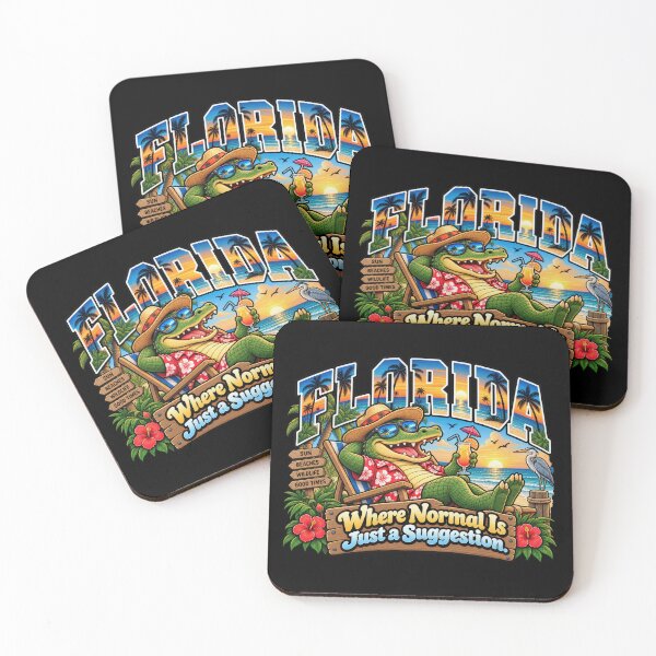 Item preview, Florida Where Normal Is Just a Suggestion Funny Alligator Beach Humor designed and sold by TheTrendsDesk.