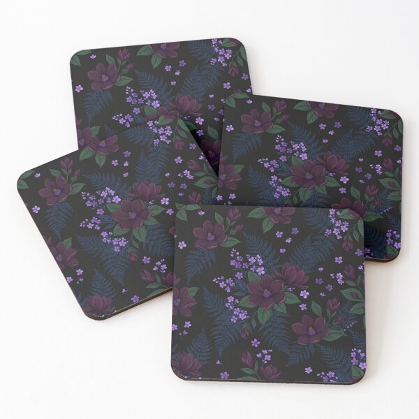 Item preview, Dark Moody Floral Fern Pattern designed and sold by Owcomm.