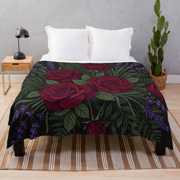Item preview, Dark Gothic Rose And Lavender Bouquet designed and sold by Owcomm.