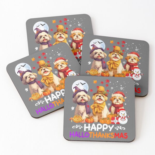 Item preview, Shih Tzu Hallothanksmas Halloween Thanksgiving Christmas designed and sold by KristineLi.
