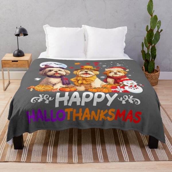 Item preview, Shih Tzu Hallothanksmas Halloween Thanksgiving Christmas designed and sold by KristineLi.