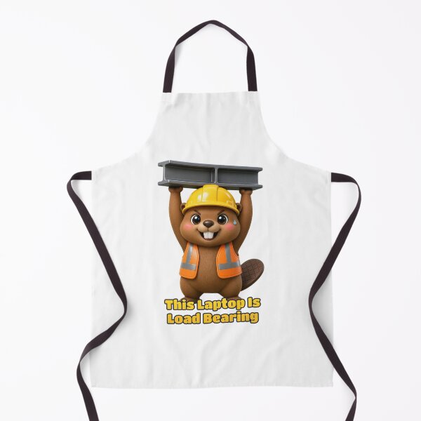 Item preview, This Laptop Is Load Bearing Funny Beaver Laptop Sticker designed and sold by glitchman2.