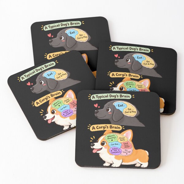 Item preview, Funny Corgi Brain vs Typical Dog Brain designed and sold by raewaelchi.