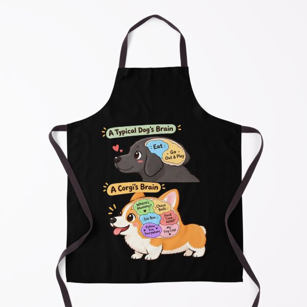 Item preview, Funny Corgi Brain vs Typical Dog Brain designed and sold by raewaelchi.