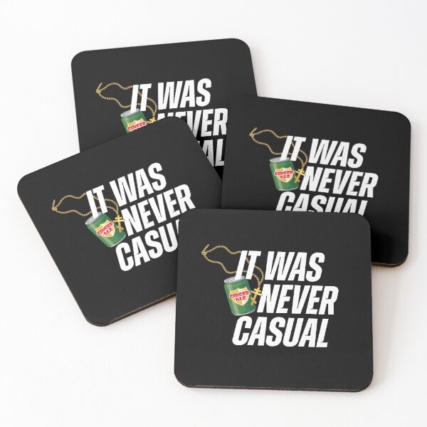 Item preview, It Was Never Casual designed and sold by Hakuna Ricotta.