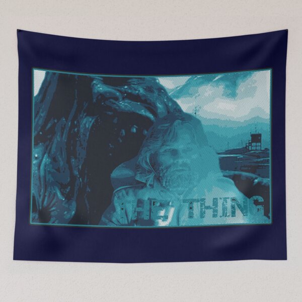 Item preview, Das Ding! Arctic Blue Version (The Thing Fan Pop-Art Collage) designed and sold by Cathedral of Curiosity.