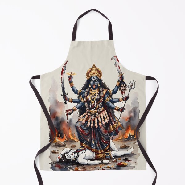 Item preview, Diosa Kali chamunda Arte de la acuarela designed and sold by hutofdesigns.