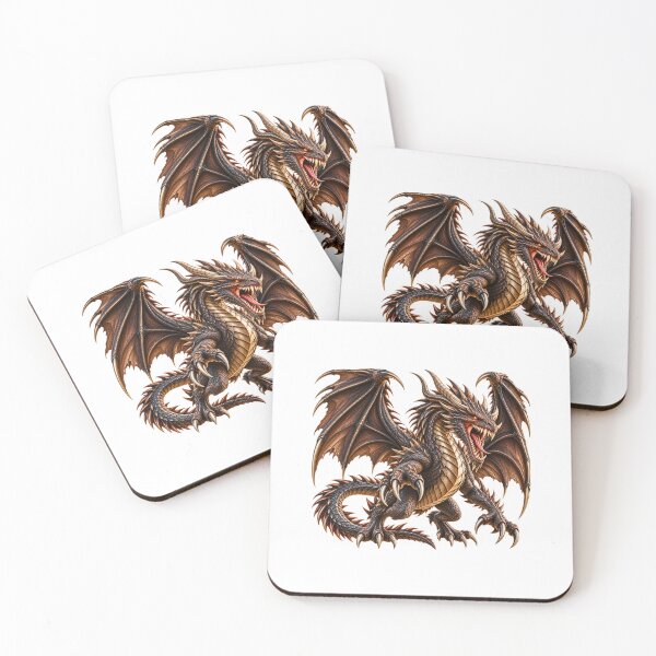 Item preview, Ferocious Bronze Dragon With Majestic Wings designed and sold by JAR Designs and Development.