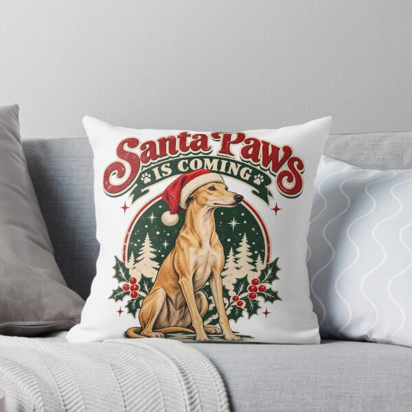 Item preview, Santa Paws Is Coming Greyhound Christmas Shirt, Funny Dog Lover Gift designed and sold by AYOUCHKA.