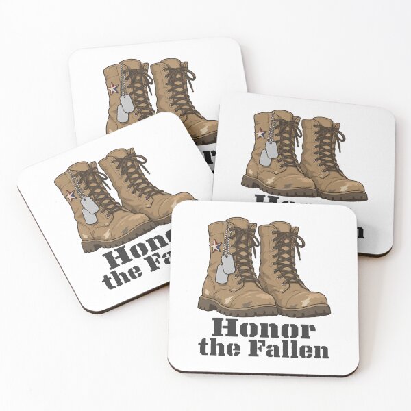 Item preview, Honor The Fallen Combat Boots Dog Tags Memorial designed and sold by Inkworksbyshery.