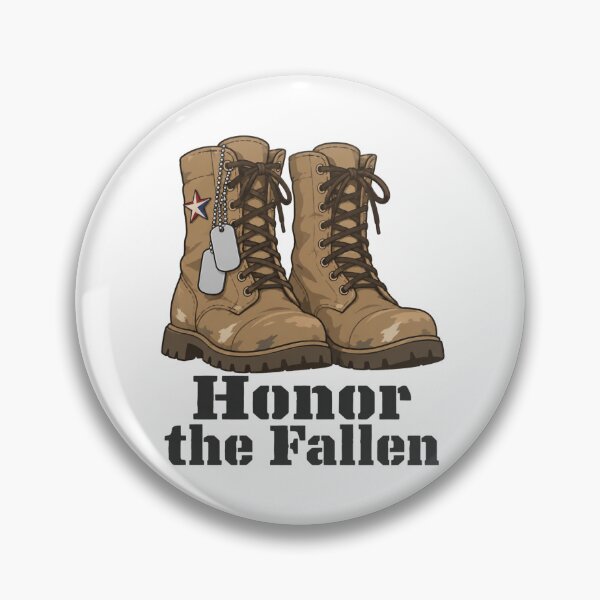 Item preview, Honor The Fallen Combat Boots Dog Tags Memorial designed and sold by Inkworksbyshery.