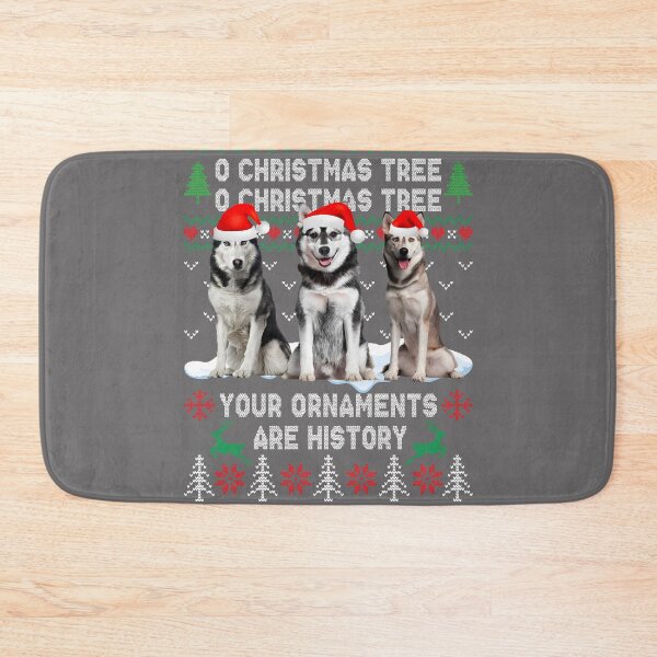 Item preview, Siberian Husky Oh Christmas Tree Ugly Sweater designed and sold by KristineLi.