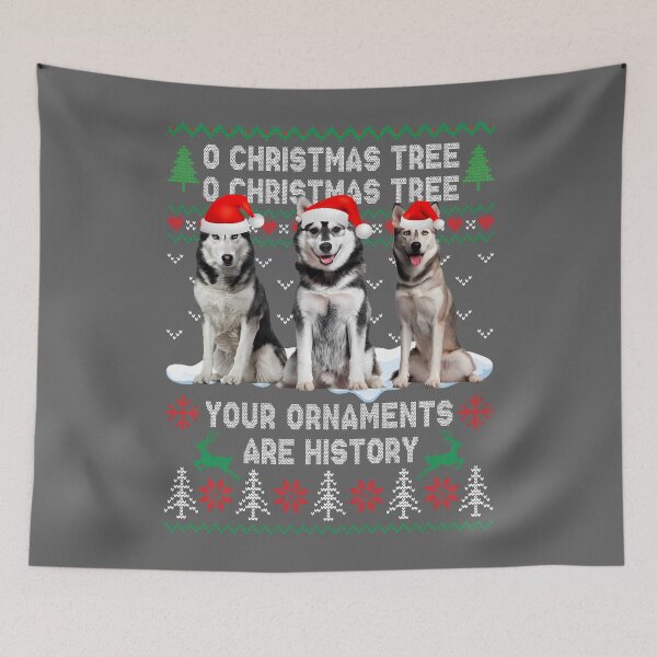 Item preview, Siberian Husky Oh Christmas Tree designed and sold by KristineLi.
