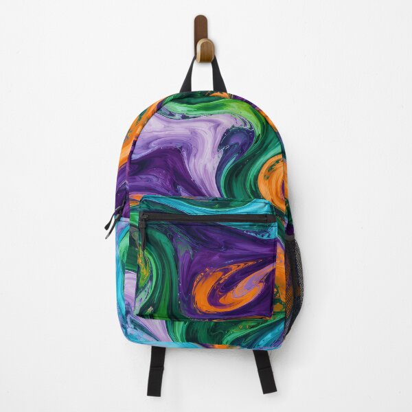 Item preview, Hypnotic swirling pattern of violet and orange designed and sold by design-rebell.