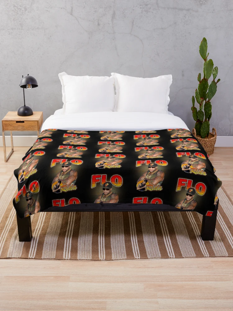 Thumbnail 1 of 6, Throw Blanket, Flo Rida Rapper 90S designed and sold by MoonLipipi.