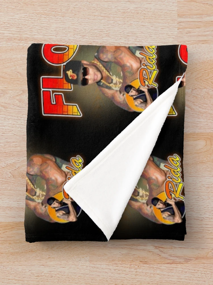 Thumbnail 3 of 6, Throw Blanket, Flo Rida Rapper 90S designed and sold by MoonLipipi.
