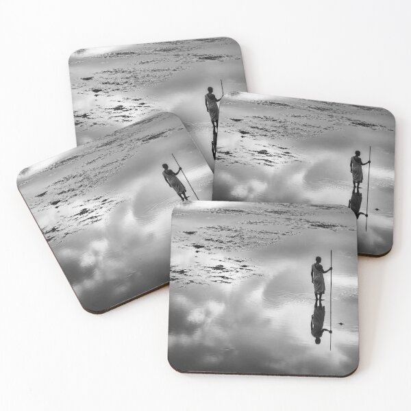 Item preview, Silhouetted figure on Wet sand designed and sold by ConcreteCandy.