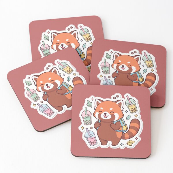 Item preview, Cute Red Panda Bubble Tea Sticker designed and sold by RobinaWorks.