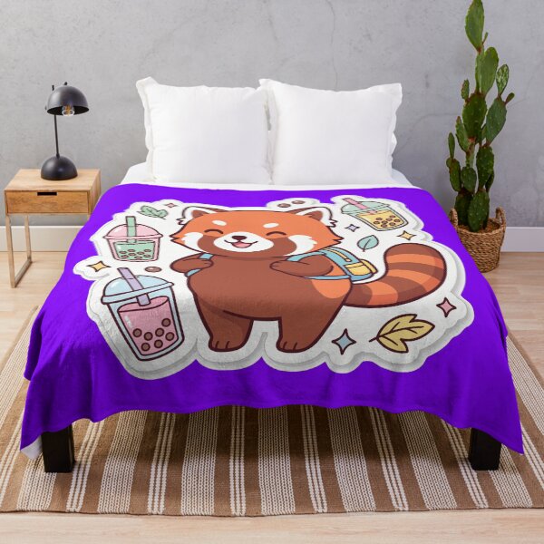 Item preview, Cute Red Panda Bubble Tea Sticker designed and sold by RobinaWorks.