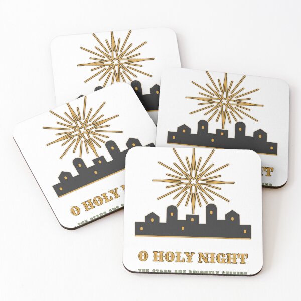 Item preview, O Holy Night Stars Brightly Shining Christmas Hymn designed and sold by Ridge & Rest Goods.