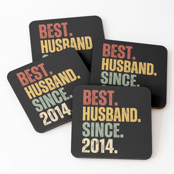 Item preview, Best. Husband. Since. 2014. Marriage Anniversary Husband Gift designed and sold by designstoriesMK.