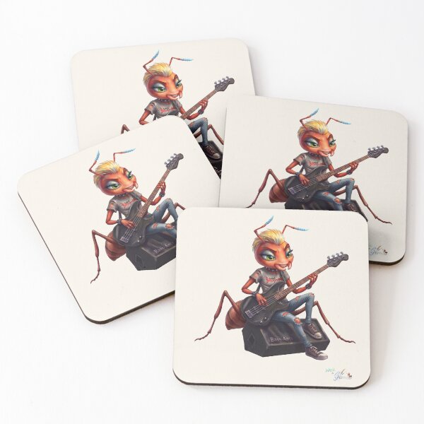 Item preview, MALÚ the Bassist Ant | Cool Rock Bass Guitar Gift designed and sold by HERMIE-design.