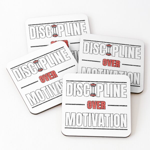 Item preview, Discipline Over Motivation T-Shirt | Workout Motivation Graphic Shirt designed and sold by AKGshops.