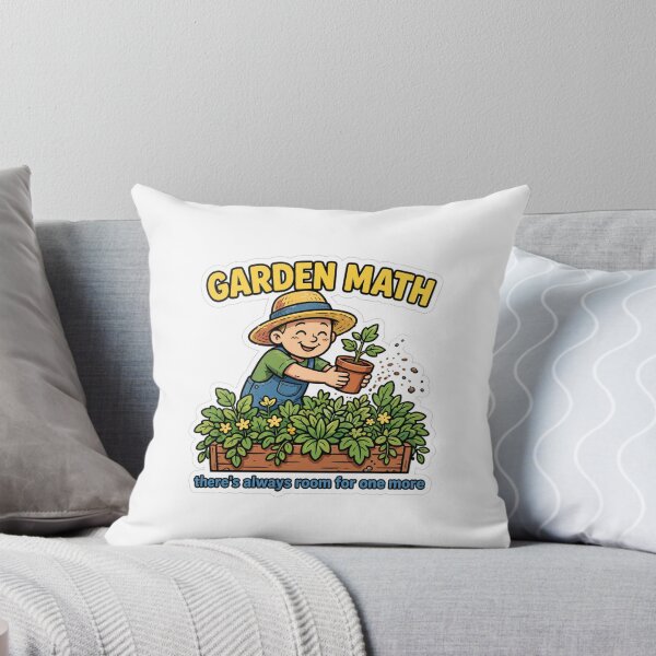 Item preview, Garden Math Funny Gardener Sticker designed and sold by Hearth & Hue.