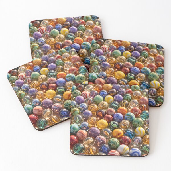 Item preview, Glass Marbles Across the Canvas — Colorful Shining Marbles designed and sold by Stevercortinas.