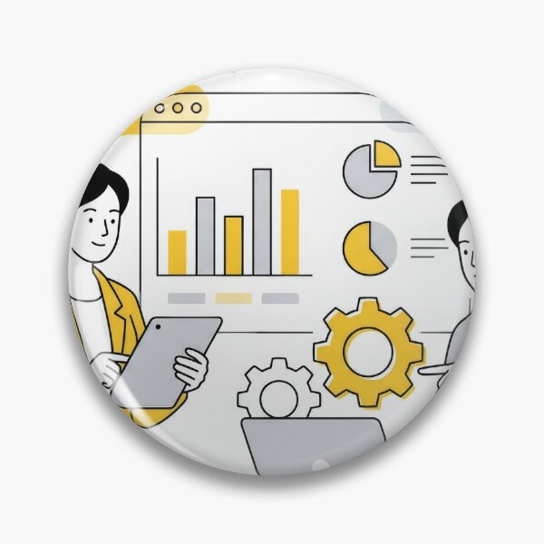 Item preview, Yellow Accent Business Data Team designed and sold by KaiWaiGallery.