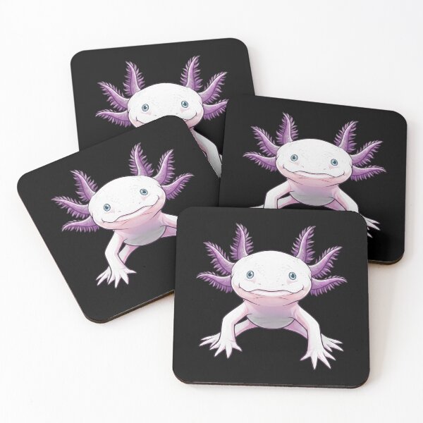 Item preview, Cute White Axolotl with Purple Gills for Pet Lovers designed and sold by MiALopezArt.