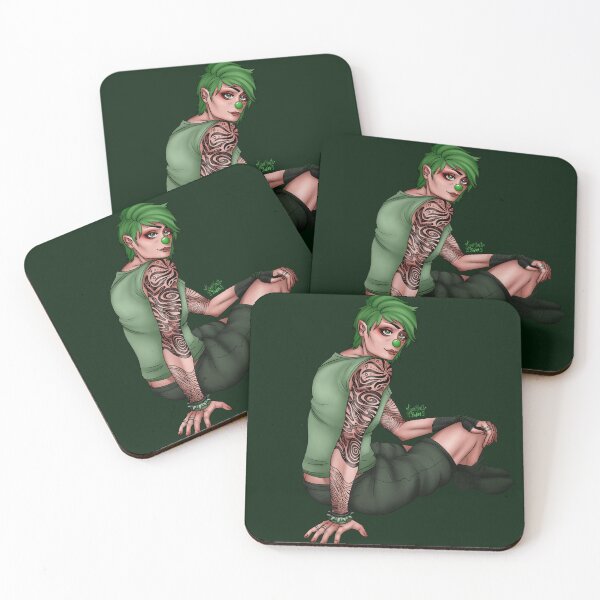 Item preview, Green clown designed and sold by AOHstudios.