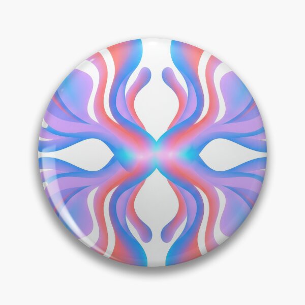 Item preview, Coral Blue Symmetrical Fluid Petals designed and sold by KaiWaiGallery.