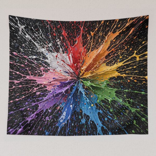 Item preview, Spin Art — Eight Colors Flying Outward designed and sold by Stevercortinas.