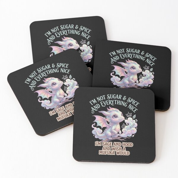 Item preview, Im Not Sugar And Spice Cute Baby Dragon Fantasy Humor Design designed and sold by Ostericaimusa.