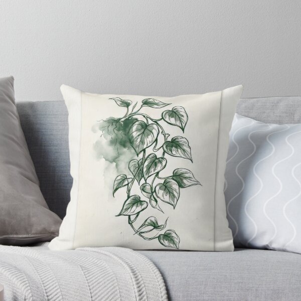 Item preview, Trailing Pothos Botanical Line Drawing designed and sold by KaiWaiGallery.