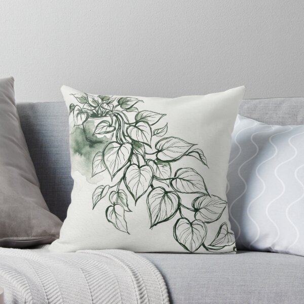 Item preview, Potted Devil Ivy Green Sketch designed and sold by KaiWaiGallery.