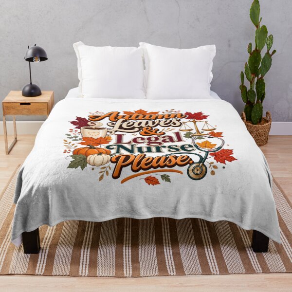Item preview, Autumn Leaves and Legal Nurse, Please – Funny Legal Nurse Fall Gift designed and sold by CuteDesignables.