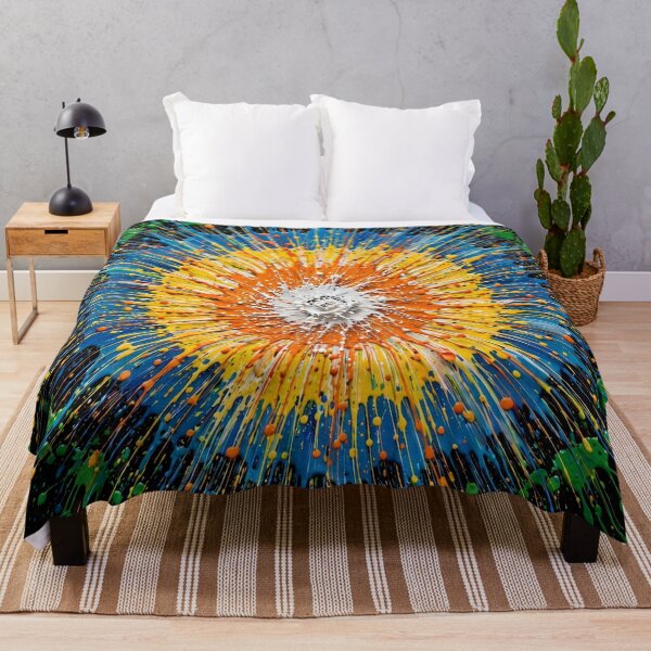 Item preview, Spin Art — Green Blue Yellow Orange White designed and sold by Stevercortinas.