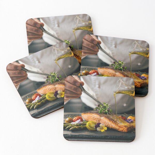 Item preview, Salmon Plate With Olive Oil Pour designed and sold by KaiWaiGallery.