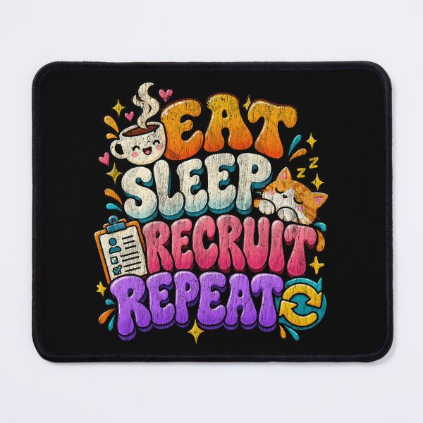 Item preview, Eat Sleep Recruit Repeat Sales Recruiter Funny designed and sold by saralovesart.