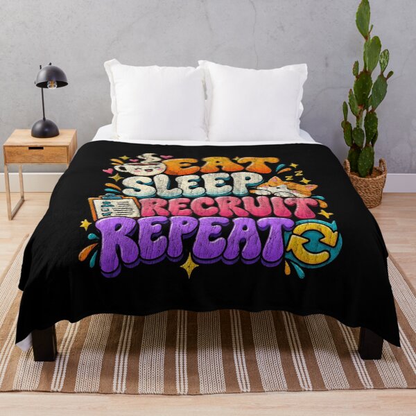 Item preview, Eat Sleep Recruit Repeat Sales Recruiter Funny designed and sold by saralovesart.