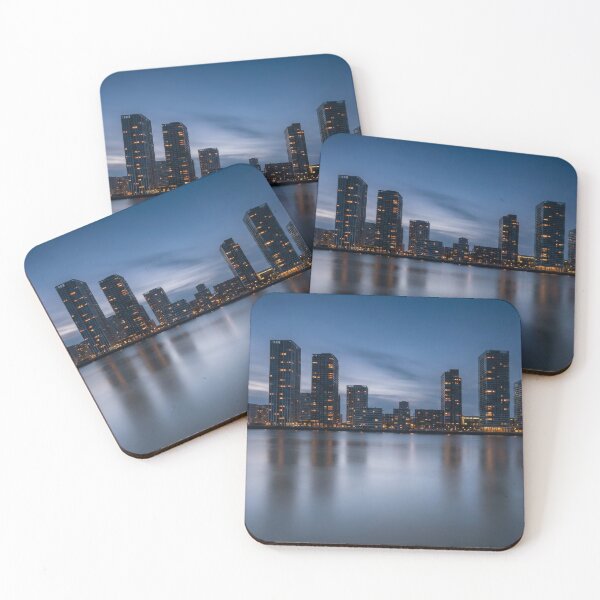Item preview, Blue Hour Waterfront City Skyline designed and sold by KaiWaiGallery.
