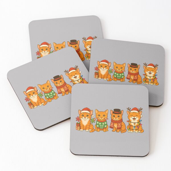 Item preview, Orange Cat Santa and Reindeer for Cat Mom and Dad designed and sold by GreggRoss.