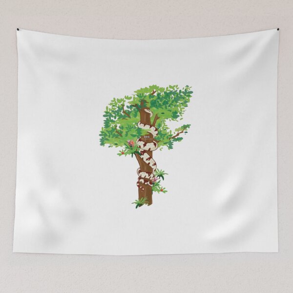 Item preview, Serpent Jungle Tree Graphic Retro Nature designed and sold by TropiShop.