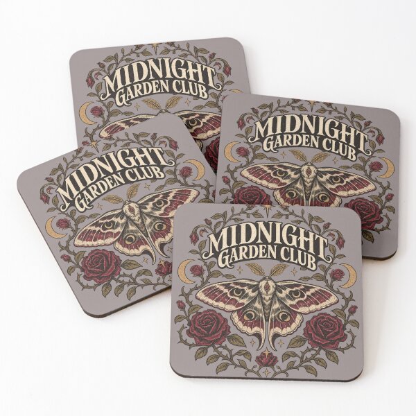 Item preview,  Midnight Garden Club – Gothic Moth and Roses designed and sold by veeru-arts.
