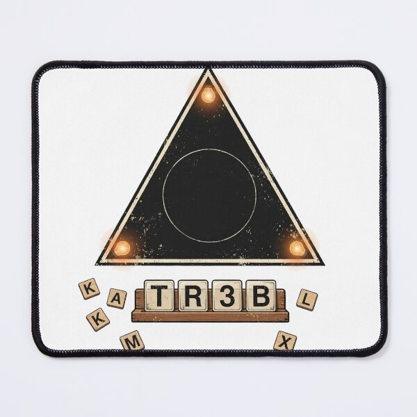 Item preview, TR3B Black Triangle Letter Tiles designed and sold by Element115Gear.