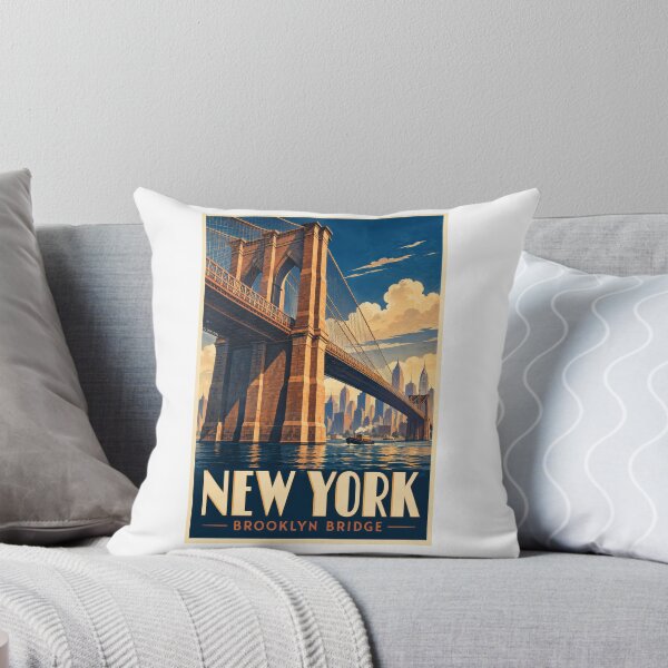 Item preview, Brooklyn Bridge in Golden Light - Vintage New York designed and sold by thebigleebowski.